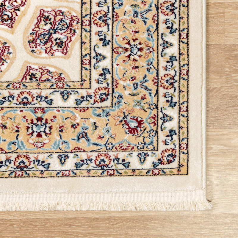 Hamlin Floral Flatweave Area Rug, Rectangle 91 x 152cm