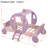 Princess Magical Crown Carriage-shaped Bed with Ladder-1712286100