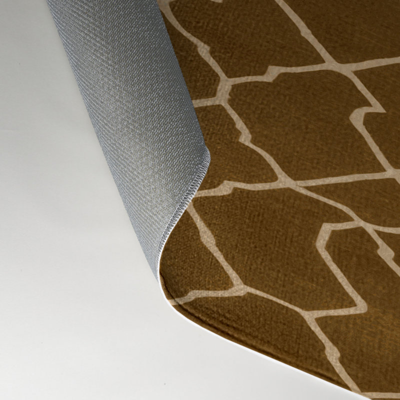 Tapis brun intérieur et extérieur Trellis, Rectangle 9 pi x 12 pi