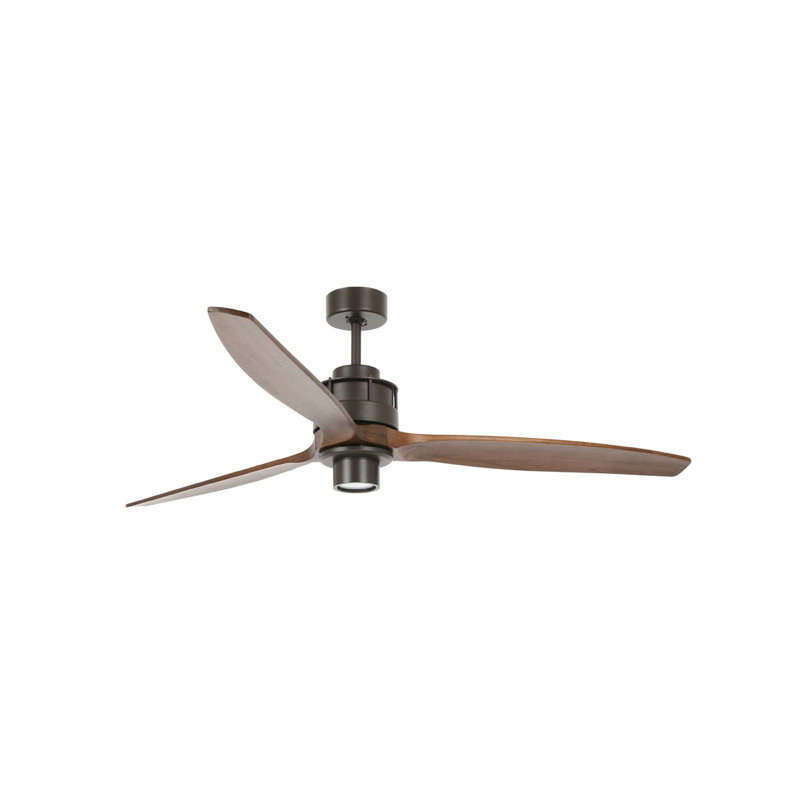 60in 3-Blades Indoor Ceiling Fan with Remote Control, Oil Rubbed Bronze/Koa