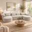 Upholstered 131.1 " Boucle U-Shaped Sectional-1545995388