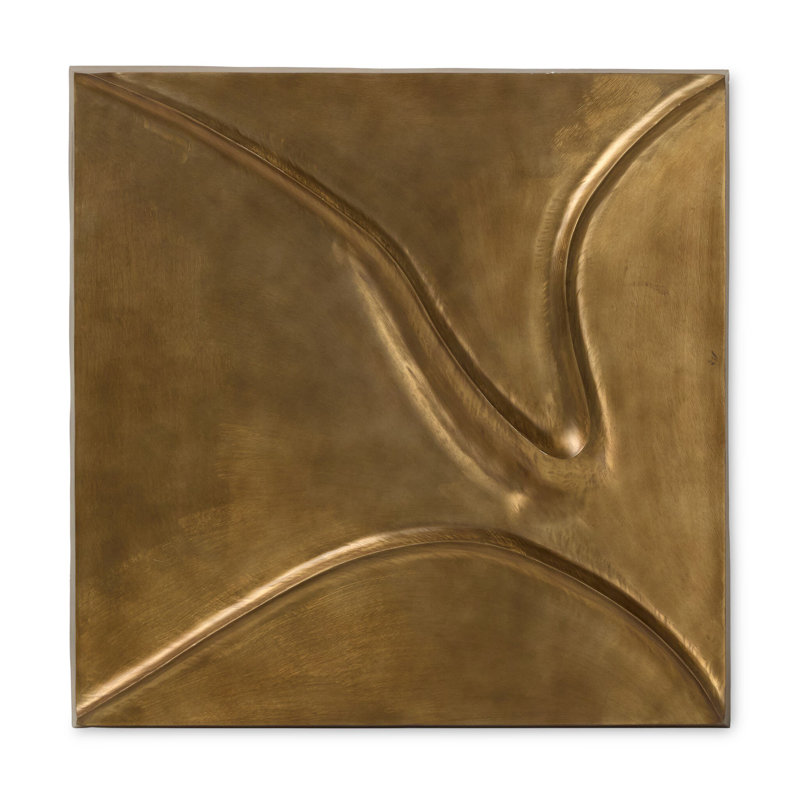 Ozias Metal Wall Panel-Smooth Golden