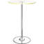 Table bistro avec dessus en verre et table de salle à manger ronde à DEL, hauteur de 42 pouces, largeur et profondeur de 28 po, fonction à intensité variable à intensité énergétique, finition en métal élégant, facile à entretenir pour la salle à manger, grande profondeur