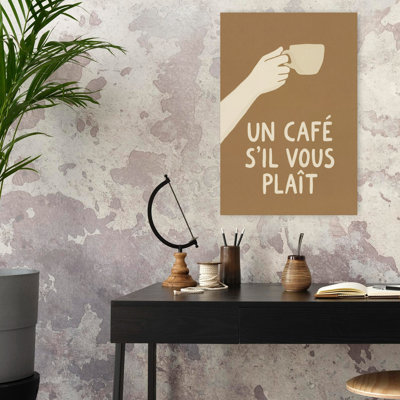 French Coffee Please Minimalist Architecture Wall Art