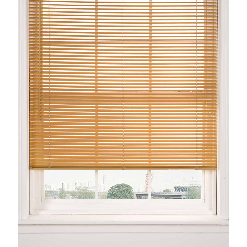 Blackout Horizontal/Venetian Blind, 160 cm L x 105 cm W, Teak