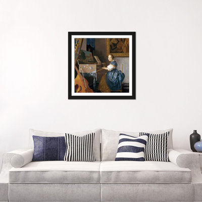 Reproduction d'art sur toile «A Young Lady Seating at a Virginal c.1670»