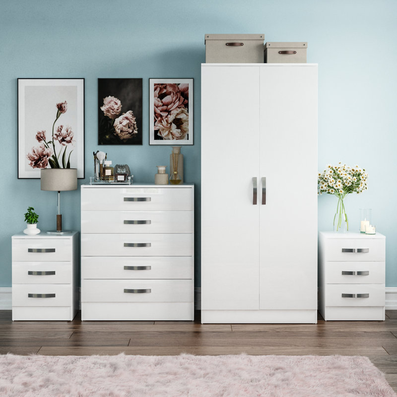 Arkadij Piece Bedroom Set, White