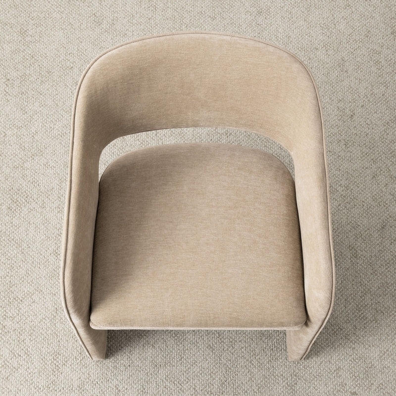 Ensemble de table de salle à manger pour 6 personnes avec table extensible et 6 chaises rembourrées en chenille, Brie