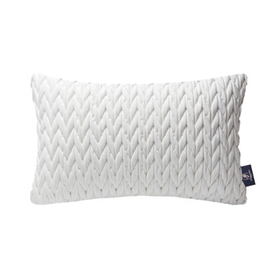Coussins en velours matelassé, coussin décoratif texturé tressé