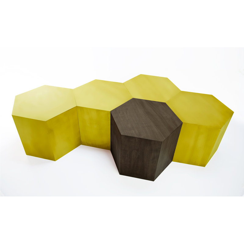 Coffee Table, 16" H x 40" L x 40" W, Matte Gray