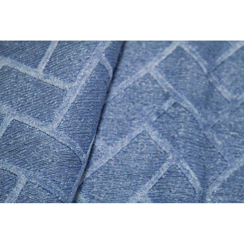 Cotton Area Rug in Blue
