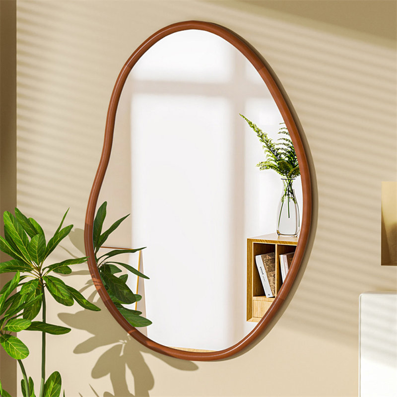 Atharva Solid Wood Novelty Wall Mirror, 110cm x 74cm