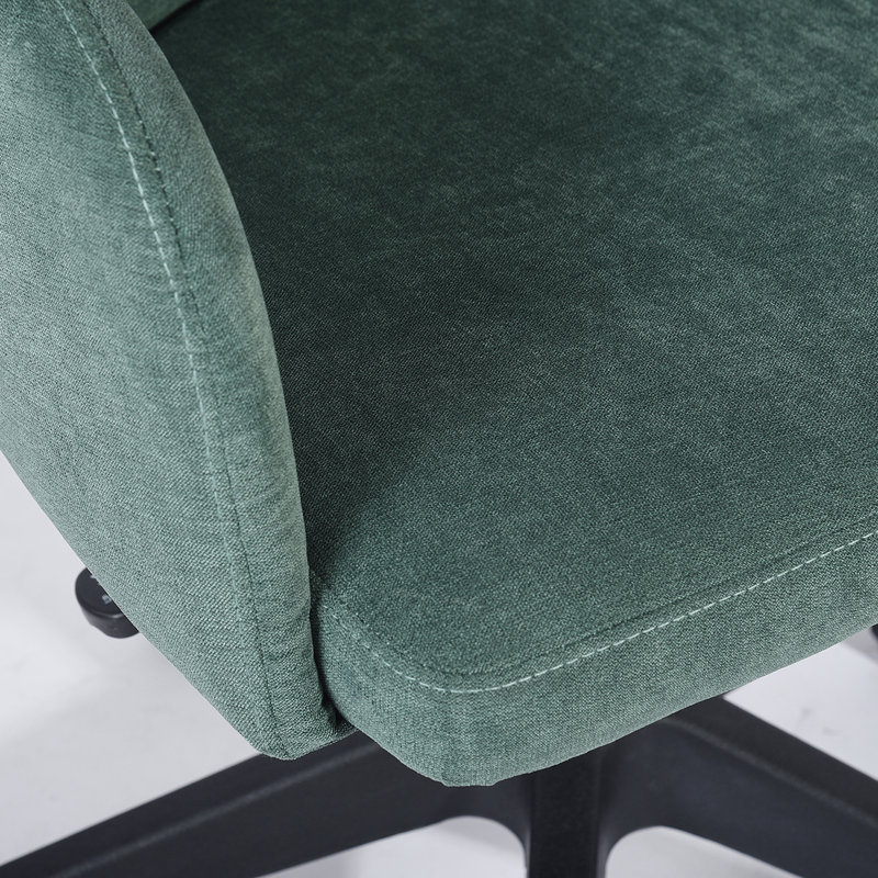 Nate Velvet Office Chair, Green