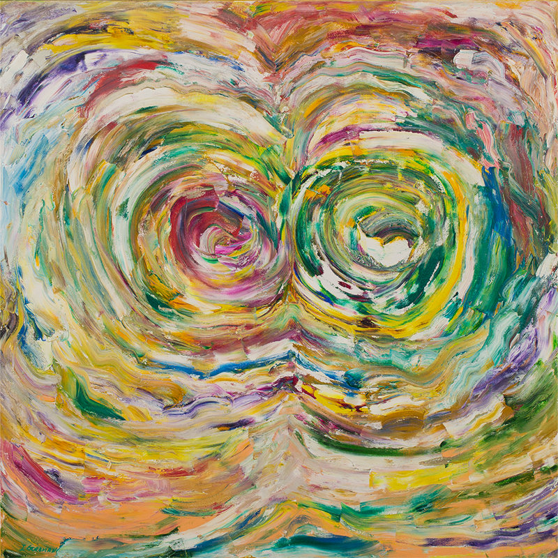 Owl Painting by Irina Gorbman, 12" H x 12" W