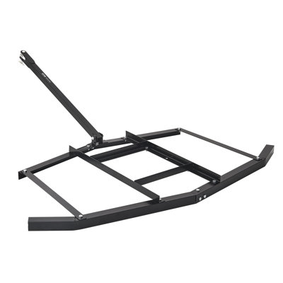 Drag Harrow, remorque de 66 po de largeur derrière le Harrow, niveleuse Q235 en acier avec barres réglables et attache à broches, supporte jusqu'à 50 lb, tracteur Harrow pour VTT, UTV, tracteurs de jardin