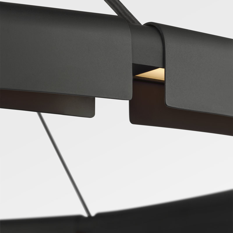 Cloak 1 - Light LED Pendant, 22.2" H x 36.6" W x 36.6" D, Black