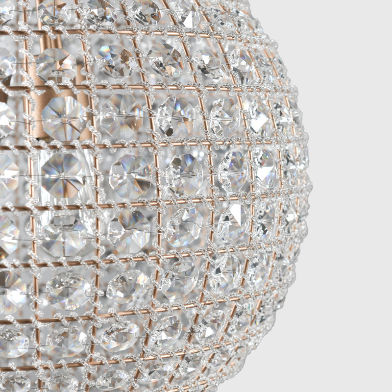 Allesandria 3-Light Crystal Pendant, 32" H x 24" W x 24" D