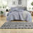 Cozy 3-piece King Bedding Sets With Quilted Farmhouse Style, Polyester Material