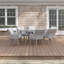 SantaClara 6 - Person Wicker Patio Dining Set with , Cushions Included