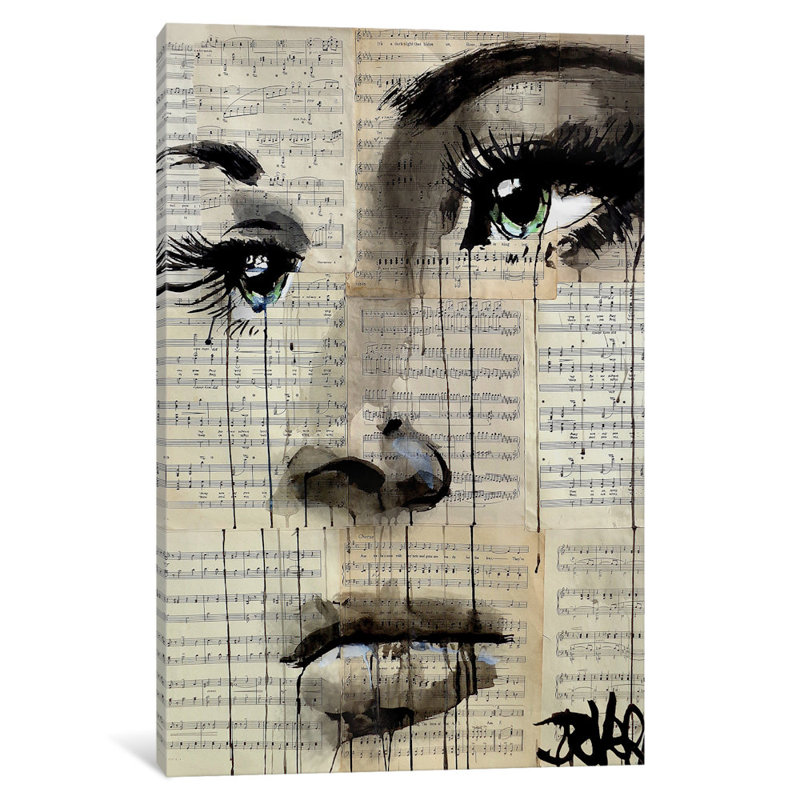 Shore par Loui Jover - estampe numérique sur toile tendue avec châssis, H 26 po x l 18 po x P 1,5 po