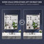 Pharmacie à fixation en surface ou encastrée en aluminium avec porte miroir biseautée et 3 tablettes réglables en verre-572403988-593845766