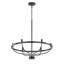 Luminaire de style lustre industriel rond classique 6 lumières Bellandra-141617960