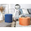 House 61cm Wide Velvet Round Pouf Ottoman-460579142