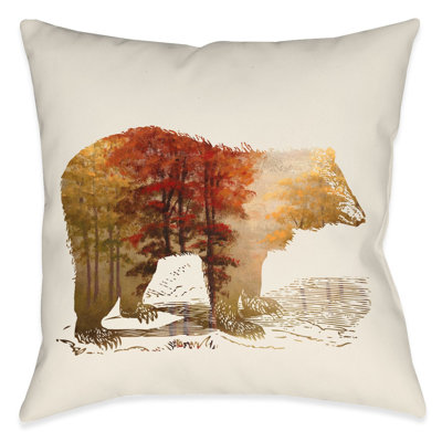 In The Wild Bear Indoor Decorative Pillow