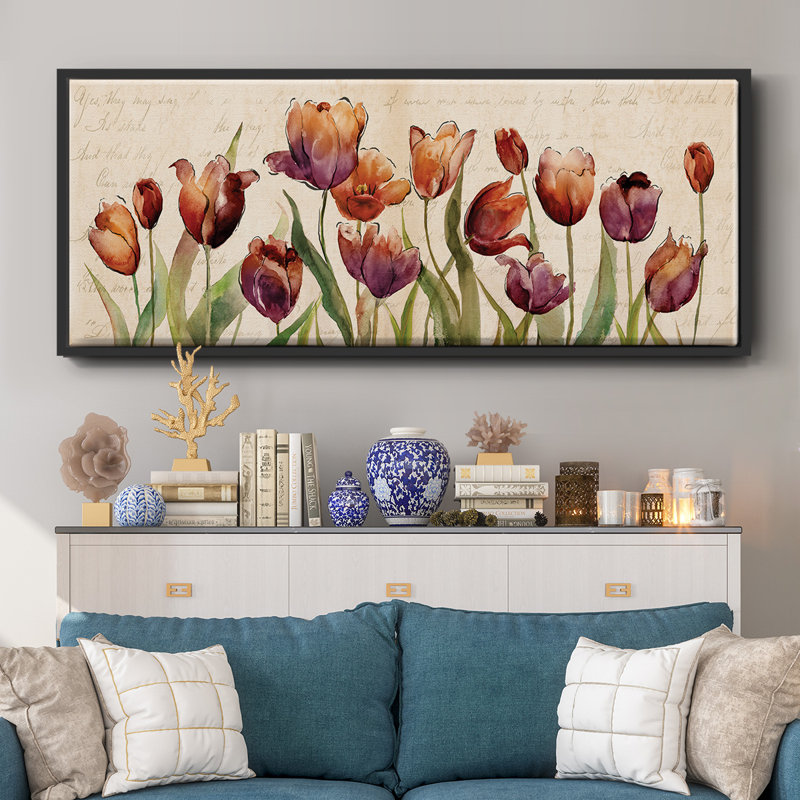 Bow to Summer II- Framed Canvas, 8" H x 20" W