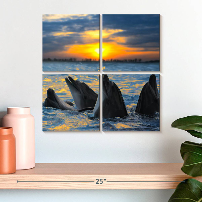 Brampt Grand Cayman Dolphins, 18'' H x 18'' W