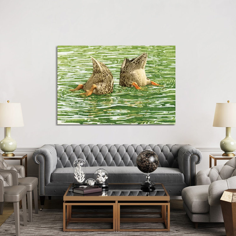 Bottoms up 1 Piece Painting on Canvas, 101.6cm H x 152.4cm W x 3.81cm D, Wrapped Canvas
