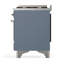 Majestic III Series 36 Inch Dual Fuel Range with 6 Sealed Burners, Griddle, in Glossy Black (Natural Gas, Brass Trim)-996369056-996369075-996369085