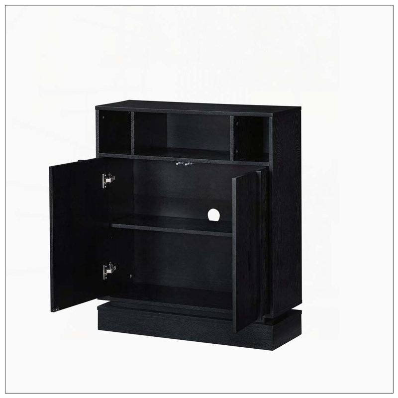 Buffet avec rangement, Noir