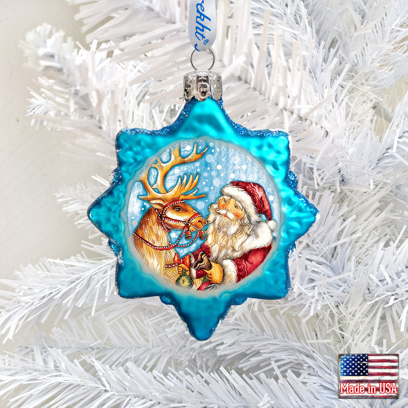 Mitchel 3'' Wood Holiday Shaped Ornament, 3" x 3" x 2"