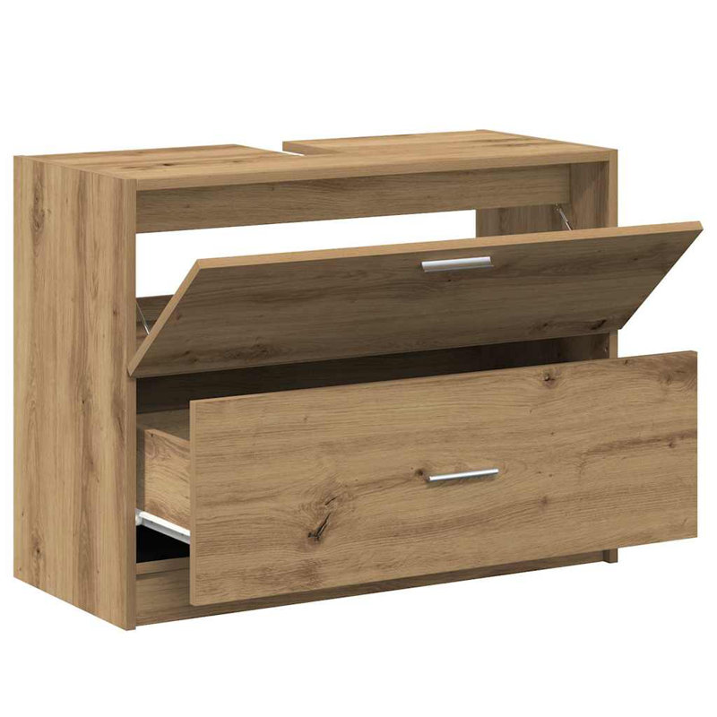 78Cm Single Bathroom Vanity Base Only, Artisan Oak