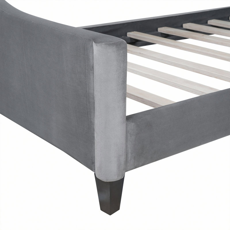 Modern Tufted Button Daybed With Plywood Frame, Gray, Twin