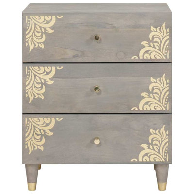 50cm W Solid Wood Bedside Table