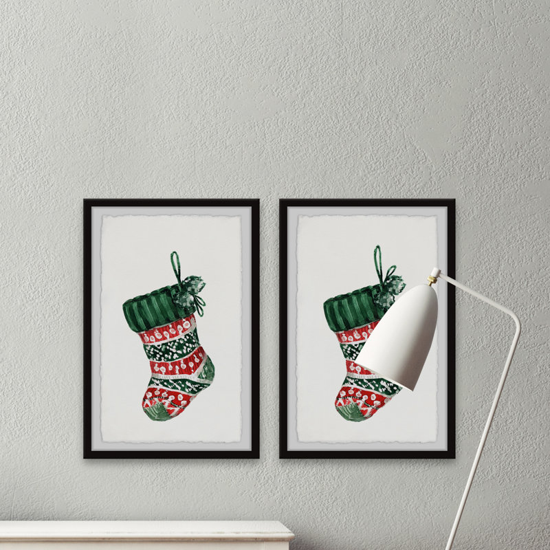 «The Socks Are Hang Diptych», H 45 po x l 30 po x P 1,5 po