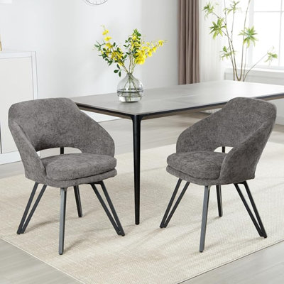 47.5cm H Upholstered Metal Accent