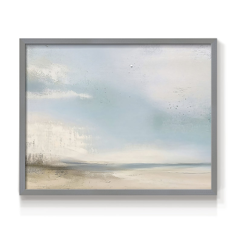 Abstrait, série CXIV, reproduction encadrée, Gris, H 11 po x l 14 po