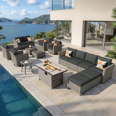 Loranda 16 Piece Seating Group with Cushions