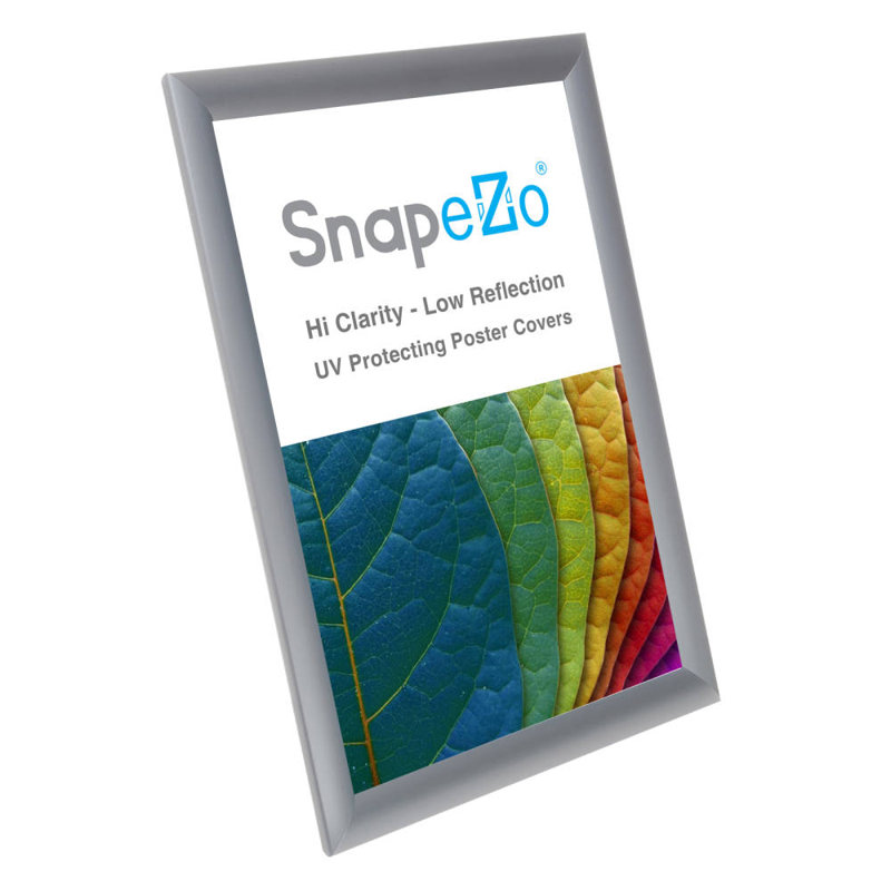 Cadre en aluminium Snapezo Snap Frame, 8,5 po x 14 po, Argent