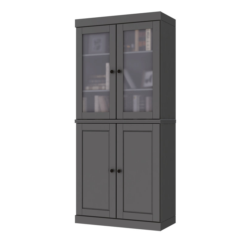 Bibliothèque à 6 tablettes Vananh, Gris