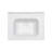 23.63" X 18.63" White Rectangular Single Vanity Top With 1 Faucet Hole And Overflow(Sink Only)