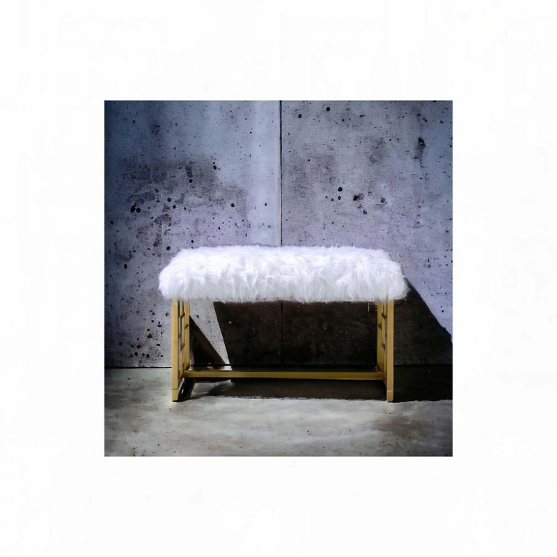 Banc en fausse fourrure