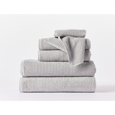 Temescal Organic Ribbed 6pc Towel Set