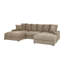 Canapé modulaire réversible d'angle avec repose-pieds-991178205