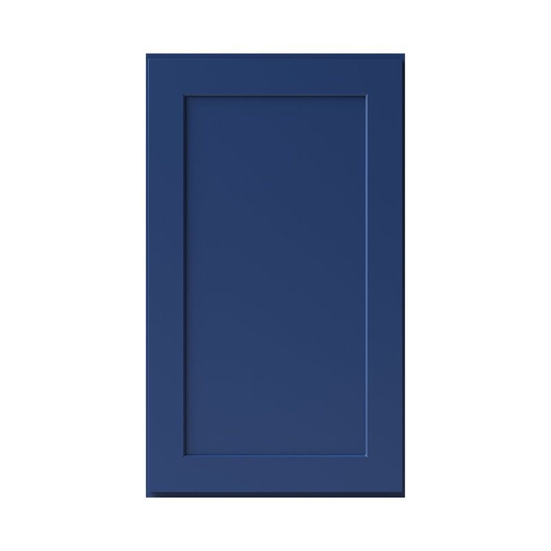 Armoire de cuisine en bois massif prête à assembler, H 36 po x l 21 po x P 12 po, Shaker bleu