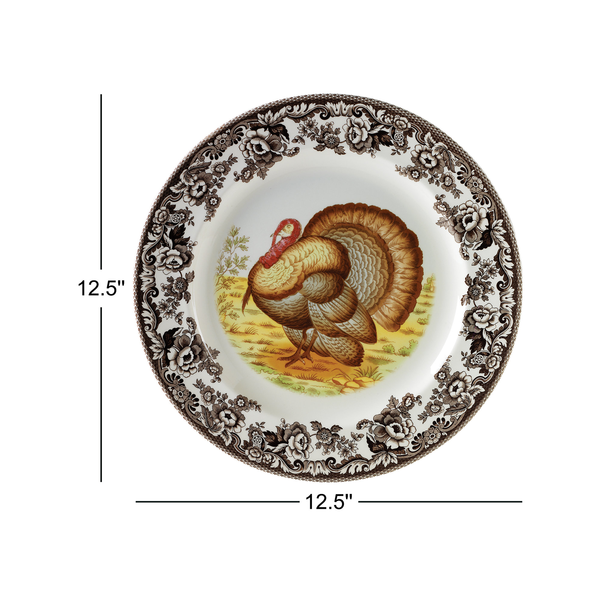 Spode Woodland Round Turkey Platter