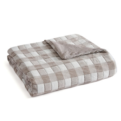Martha Stewart Printerd Cotton Reversible Throw Blanket